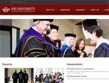 Tablet Screenshot of hisuniversity.org